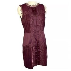 White House Black Market Port Velvet Dress  12 NWT 🍷